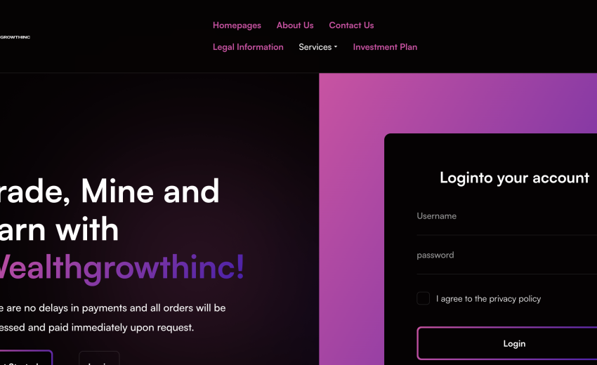Wealthgrowthinc.ltd Scam Review